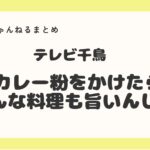 「テレビ千鳥」でカレー粉をかけたらどんな料理も旨いんじゃ!どんな味？